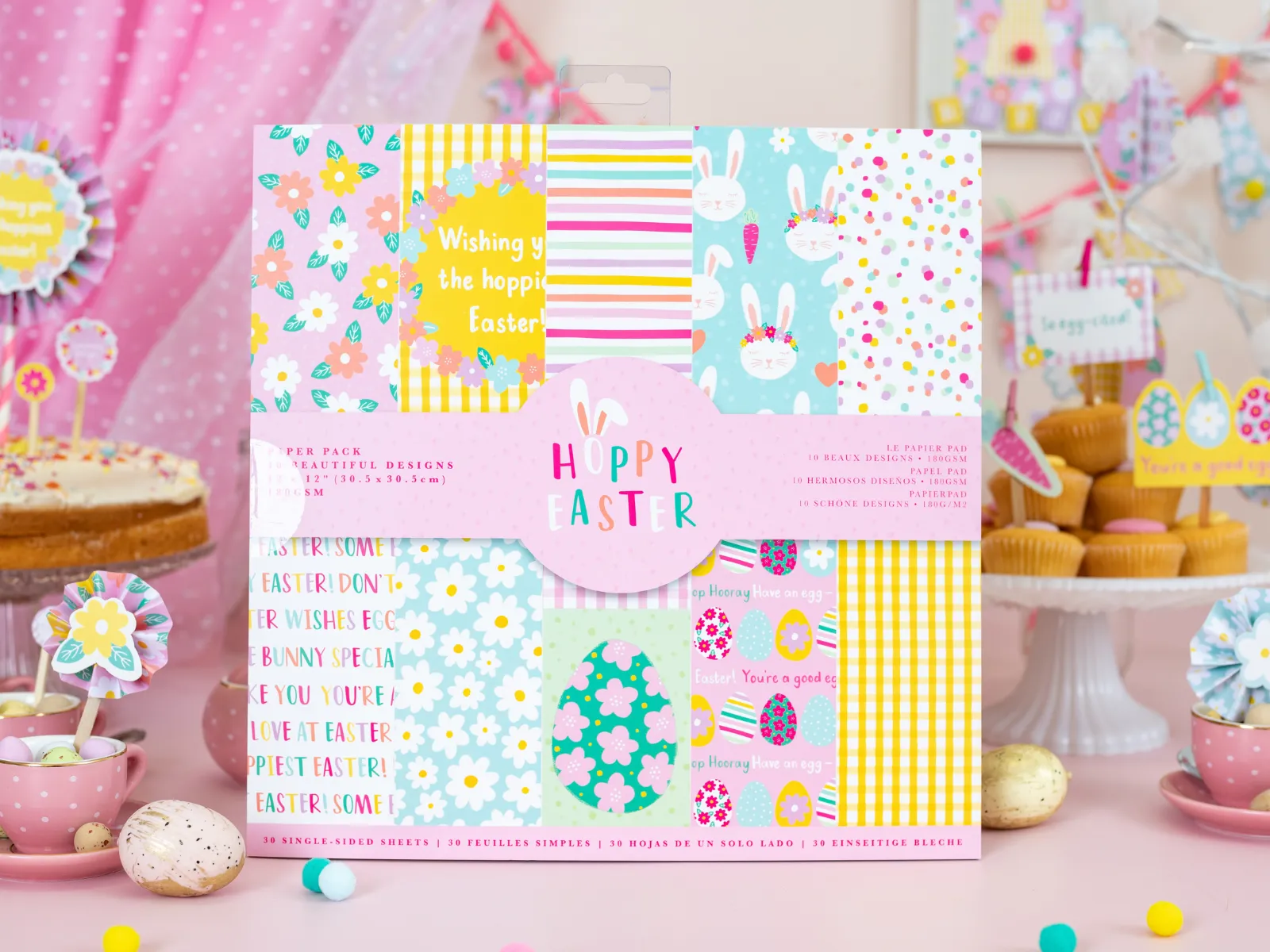 12x12" Paper Pack - Hoppy Easter- 30pk - Violet Studios