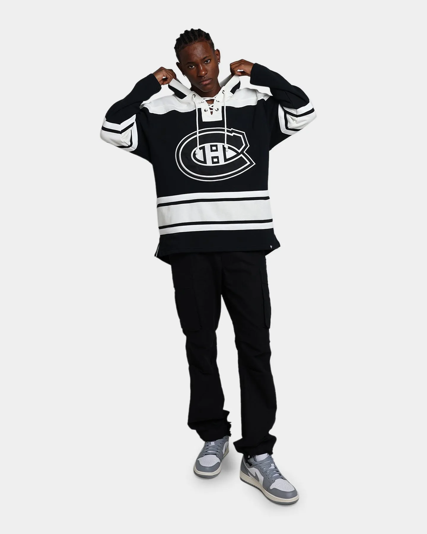 47 Brand Montreal Canadiens Superior Lacer Hoodie Jet Black