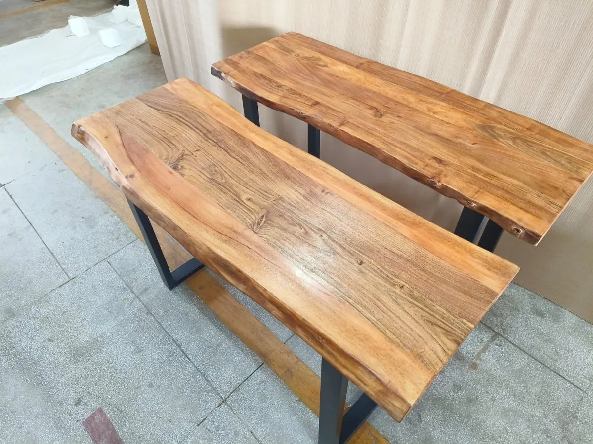 51 inch Live edge acacia console table