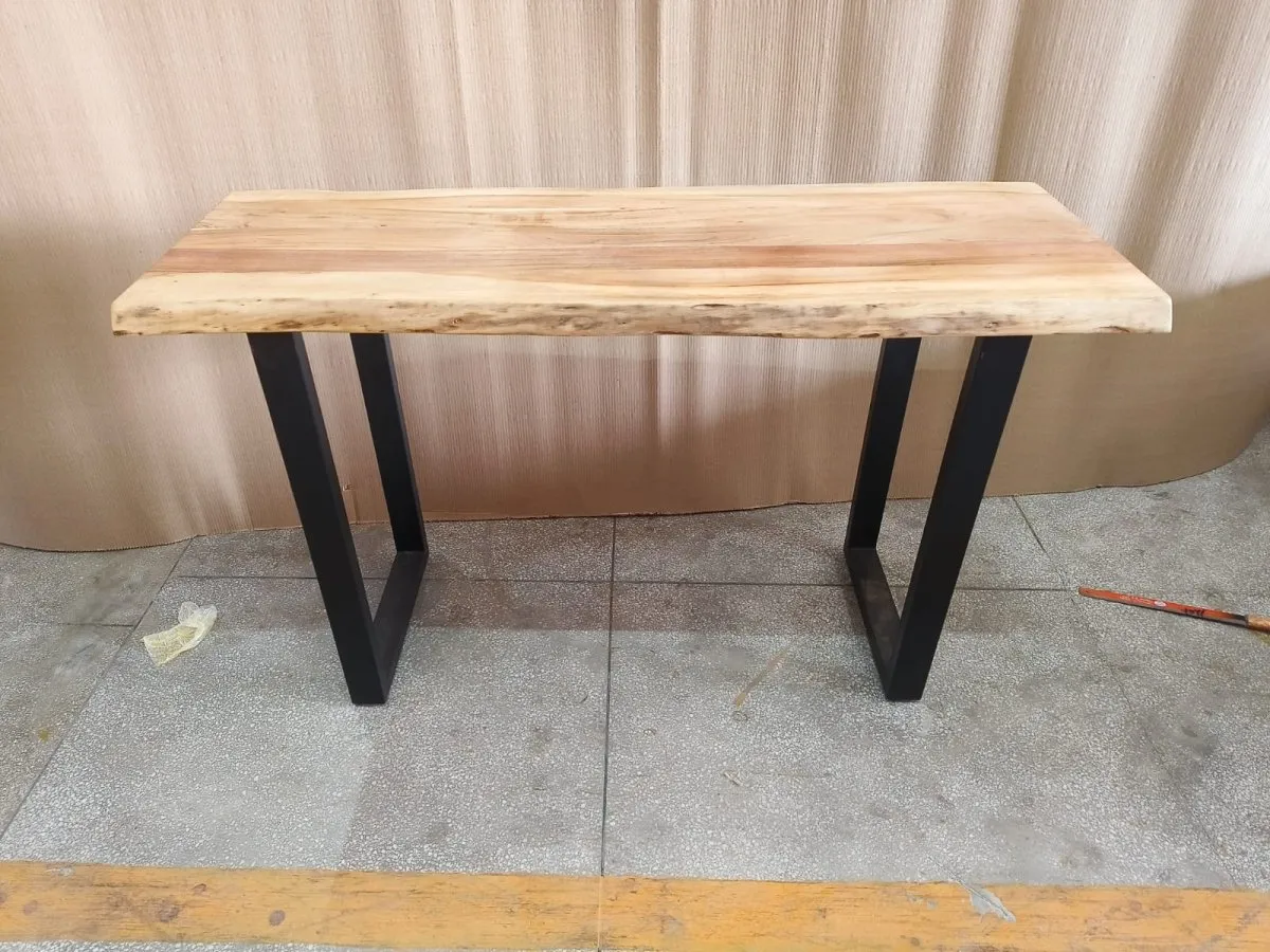 51 inch Live edge acacia console table