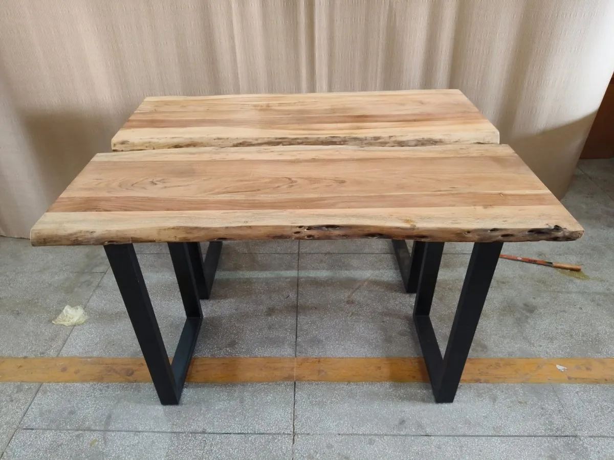 51 inch Live edge acacia console table