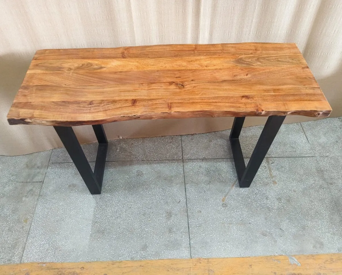 51 inch Live edge acacia console table