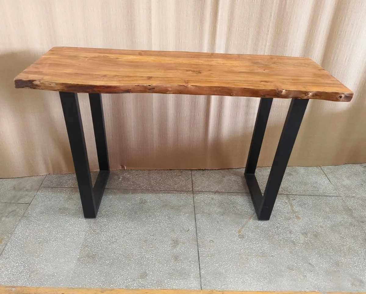 51 inch Live edge acacia console table