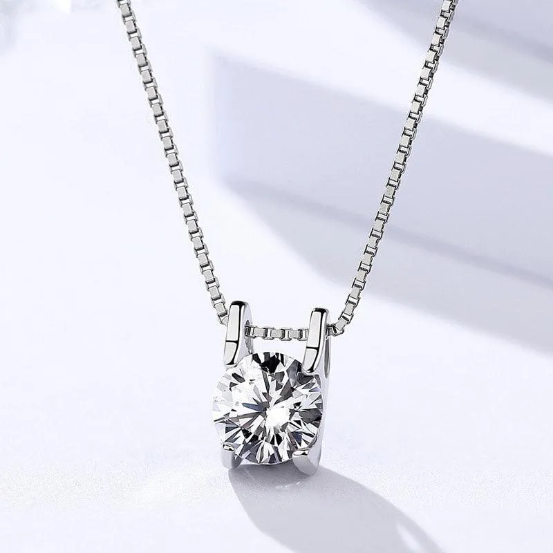 925 Sterling Silver Necklace & Pendant for women- Stylish Zirconia Choker