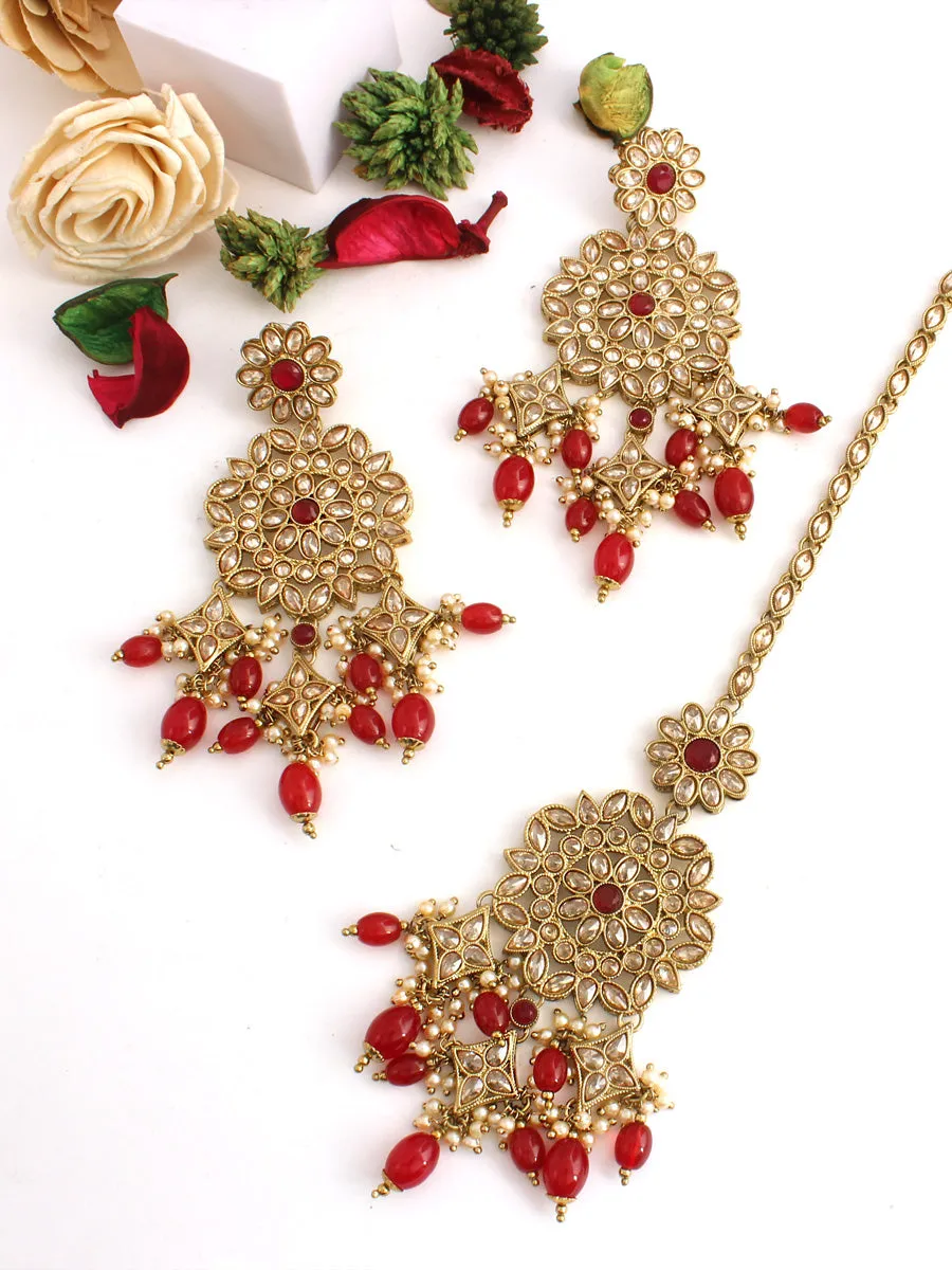 Aakriti Earrings & Tikka