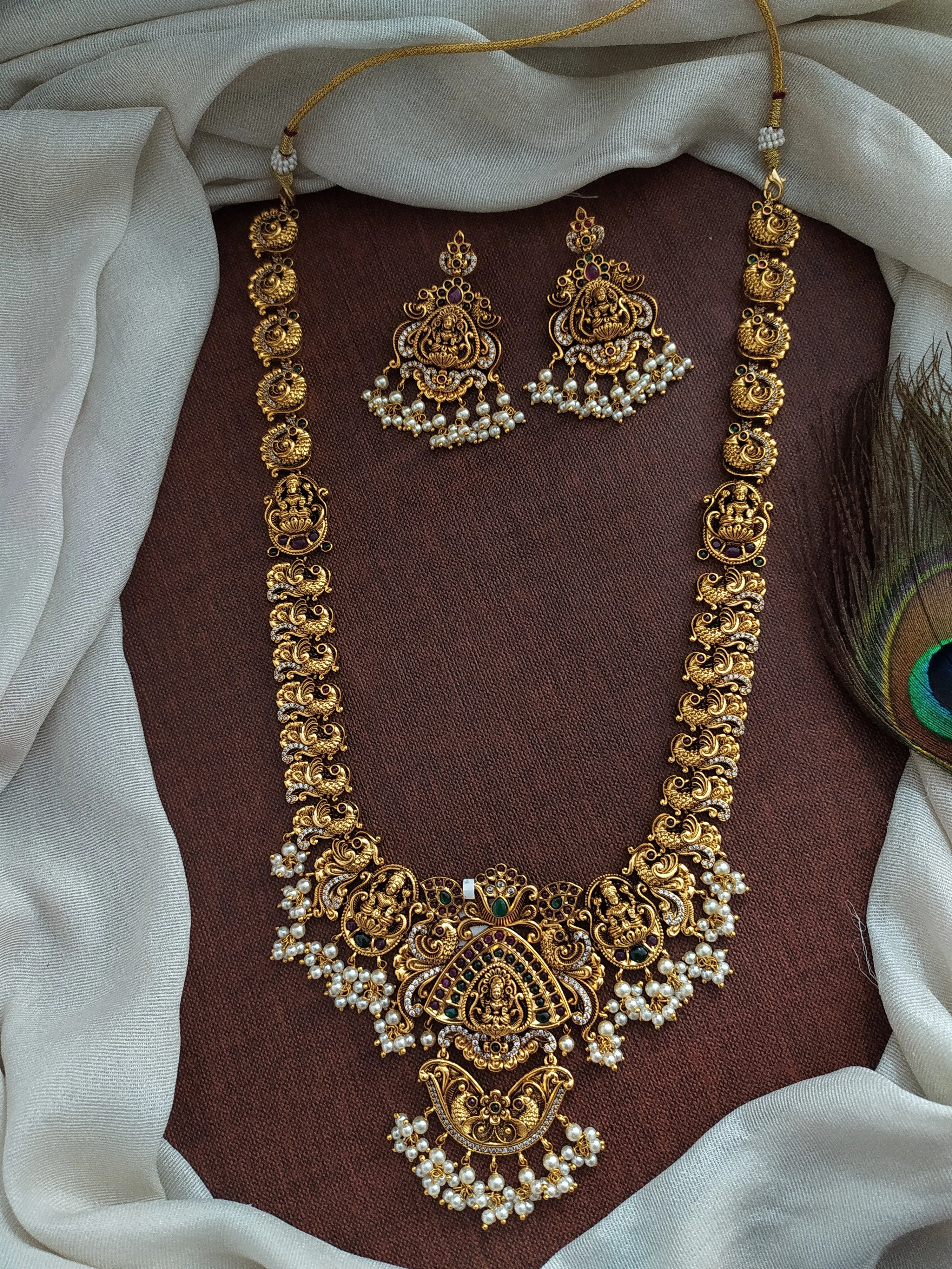 Antique Lakshmi Long Haram Set