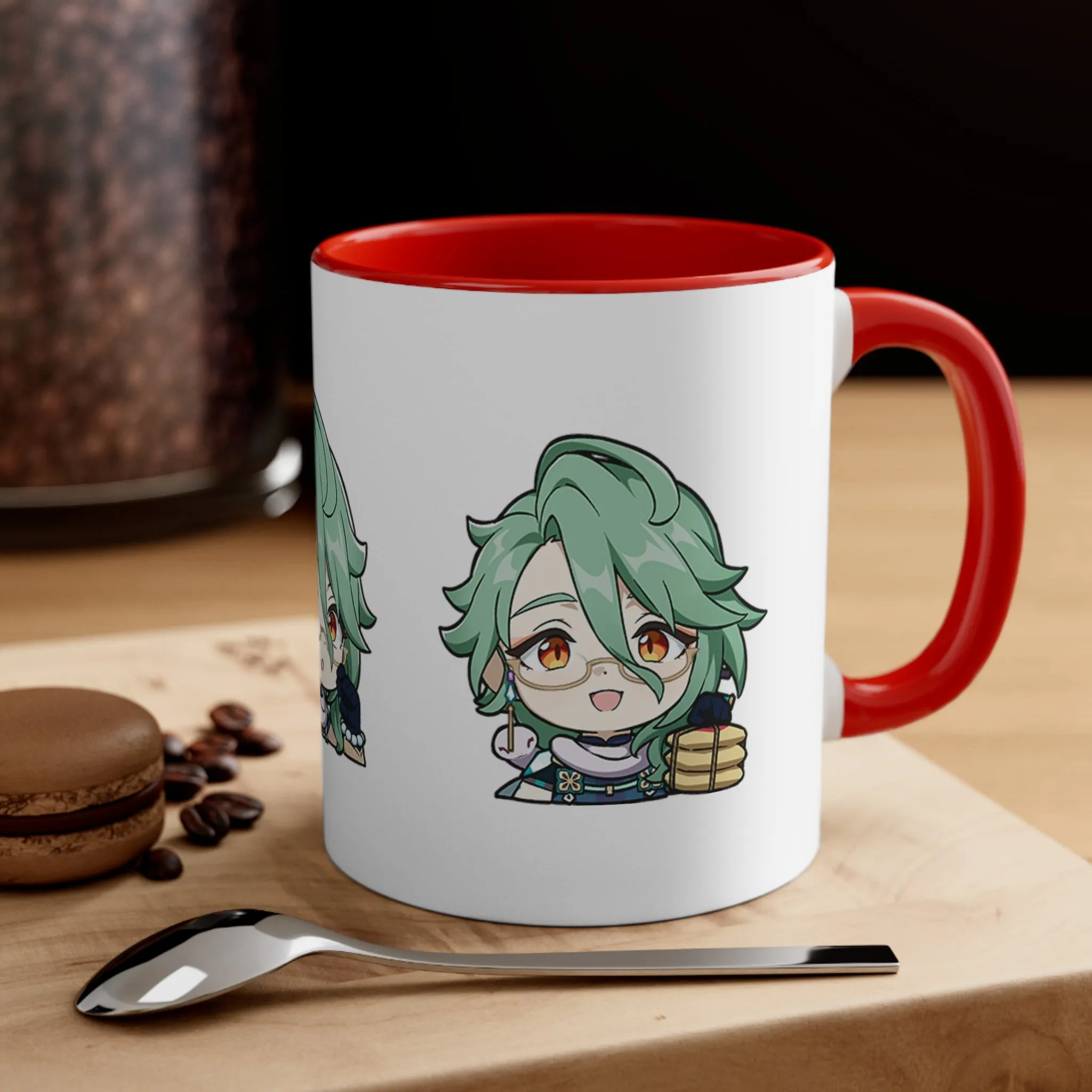 Baizhu Genshin Impact Accent Coffee Mug, 11oz Cups Mugs Cup Gift For Gamer Gifts Game Anime Fanart Fan Birthday Valentine's Christmas