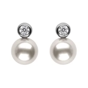 Bezel-Set Diamond Studs