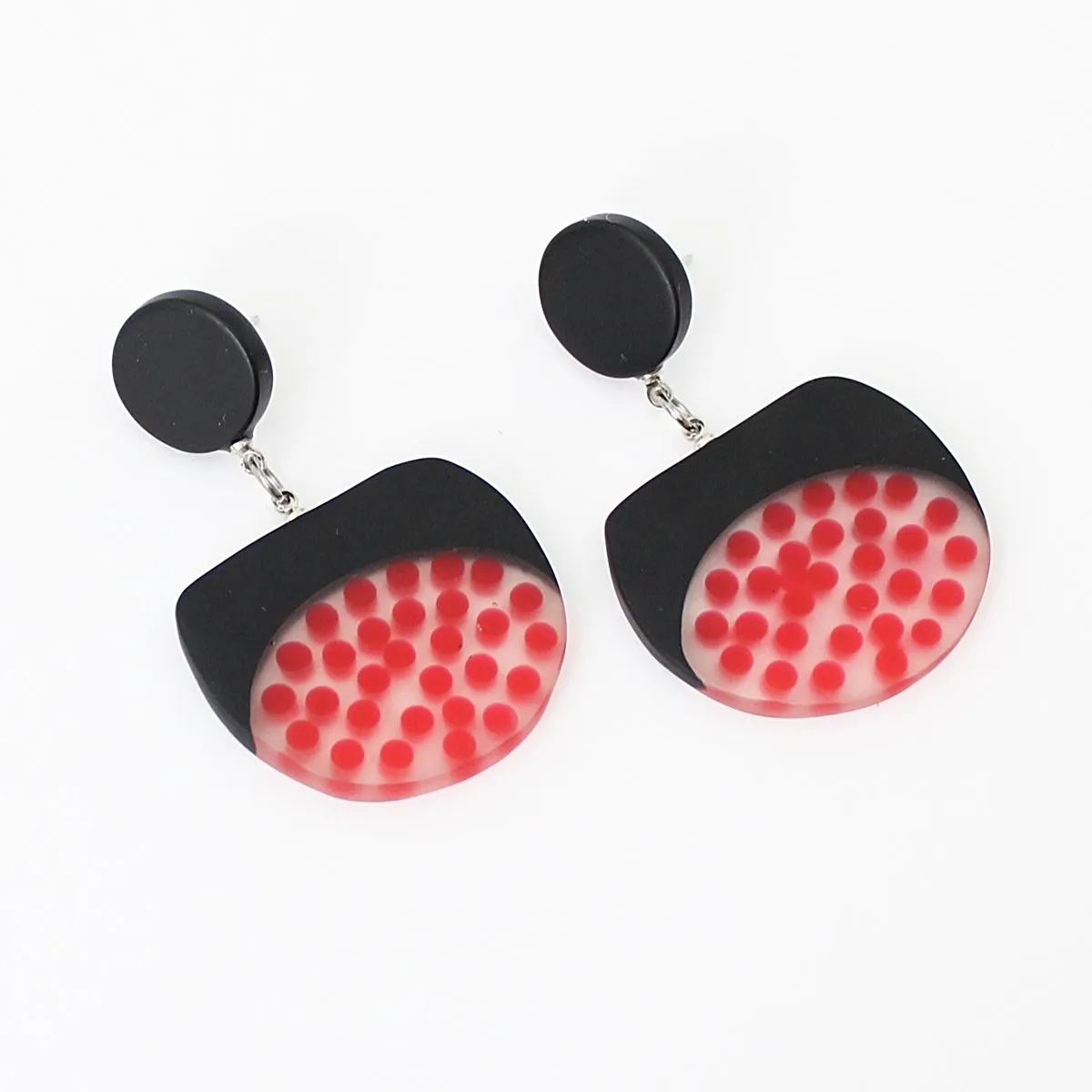 Black and Red Stella Earrings