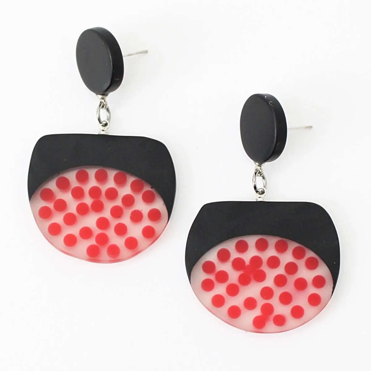 Black and Red Stella Earrings