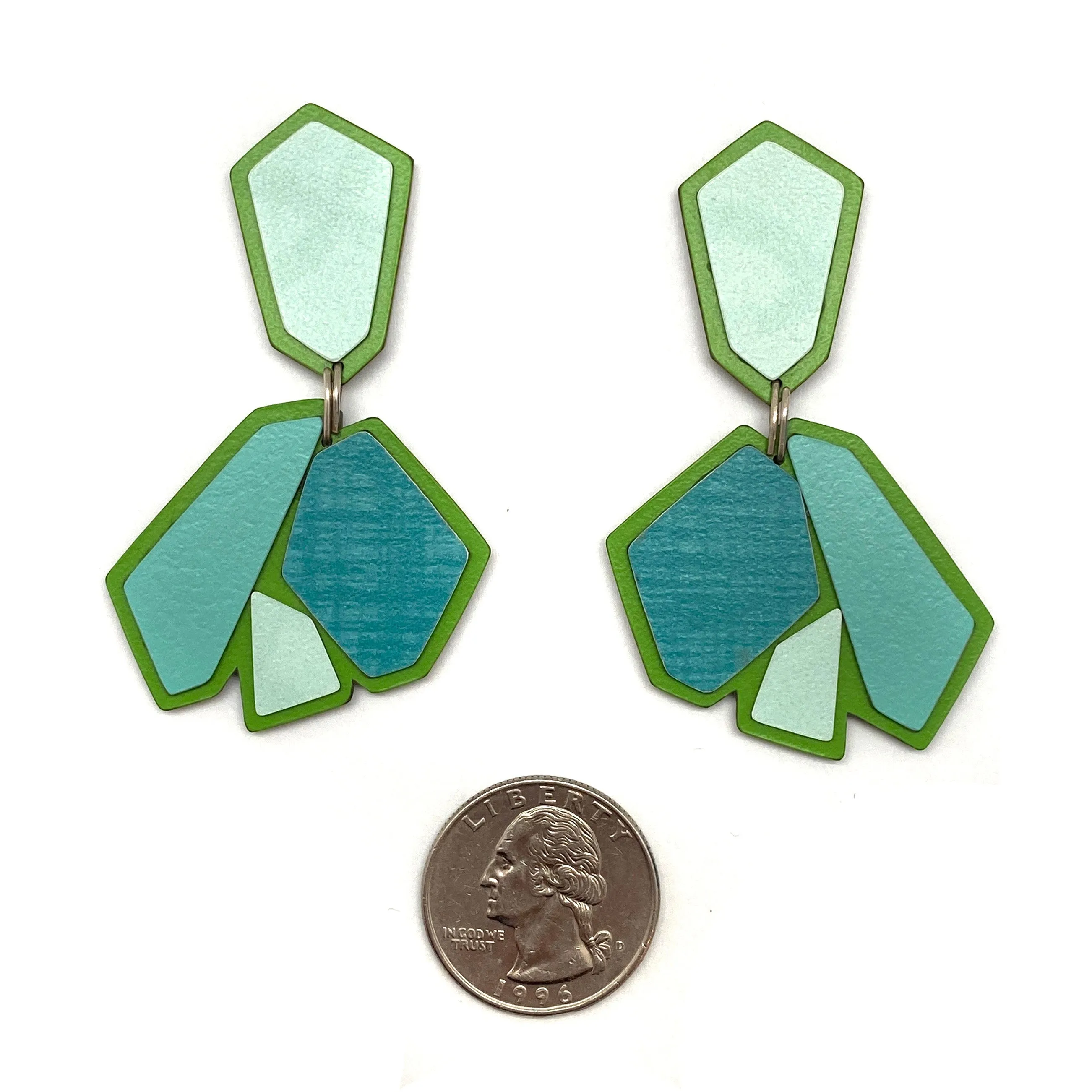 Blue and Green Vista Earrings