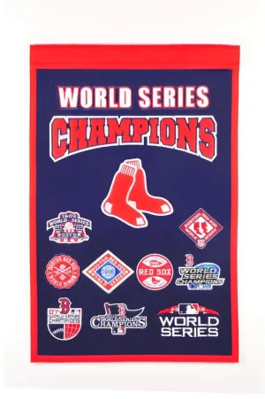 Boston Red Sox Winning Streak 9-Time World Series Champions Banner (14"x22")