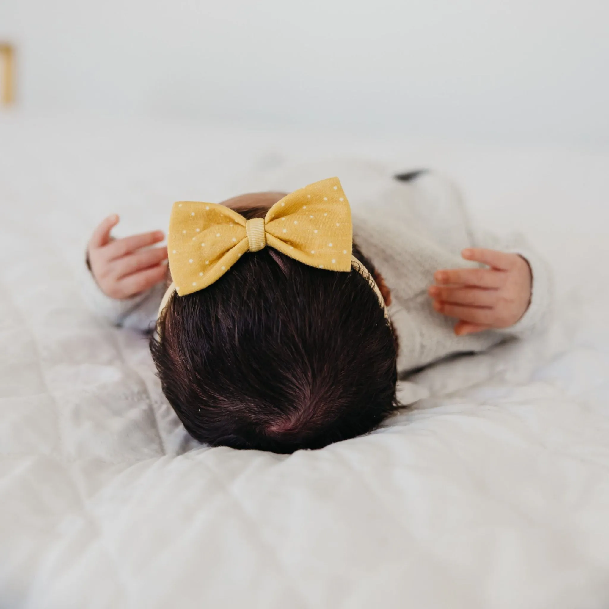 Bowtie Nylon Bow - Marigold