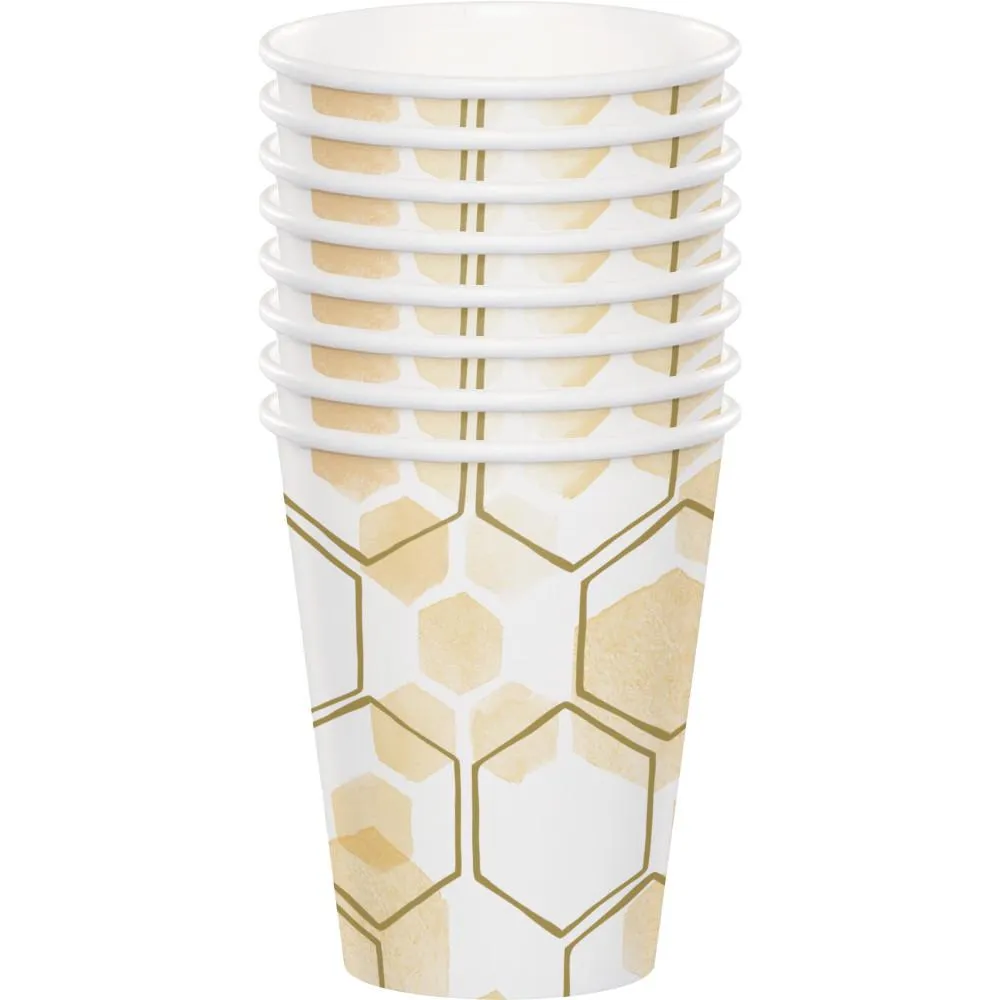 Bulk Honeycomb Paper Cups (96 per Case)