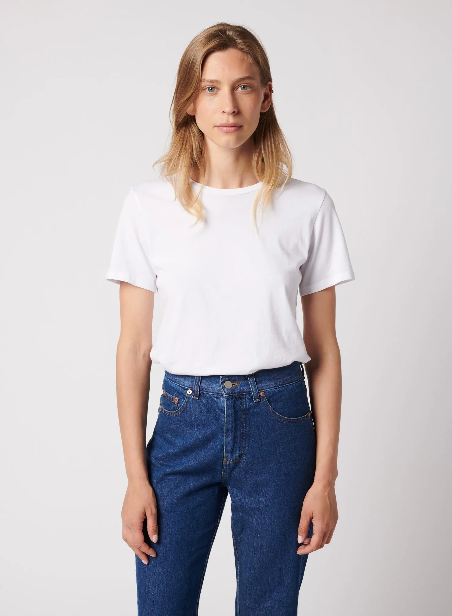 Cotton 'Silk Touch' Short Sleeve Semi Relaxed Crewneck T-Shirt