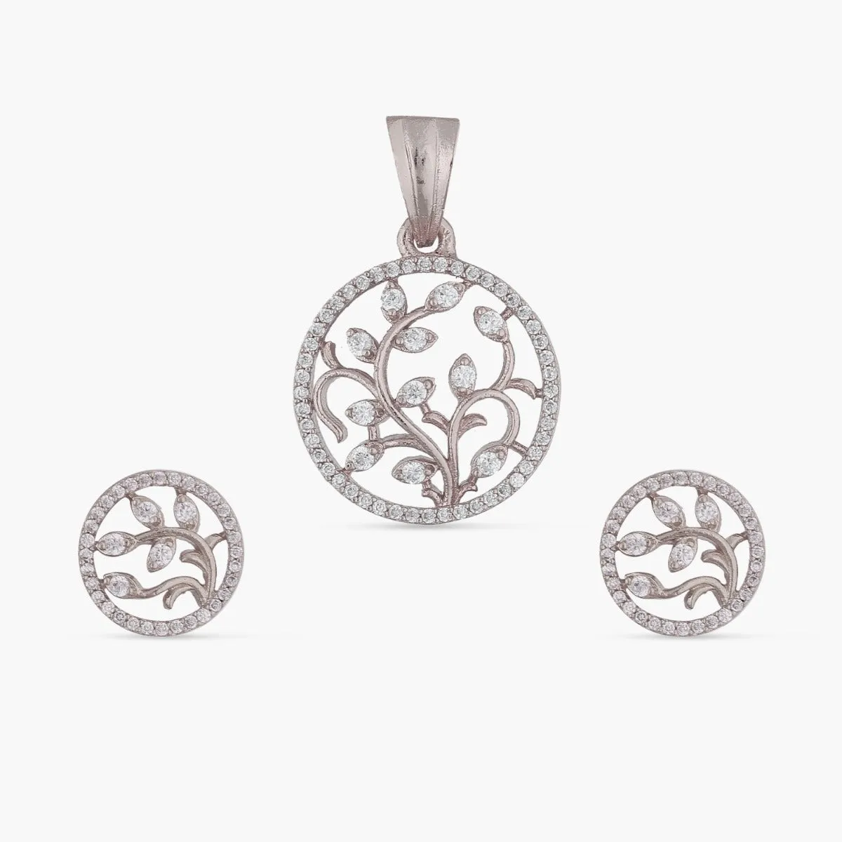 Deidra Delicate CZ Pendant Set