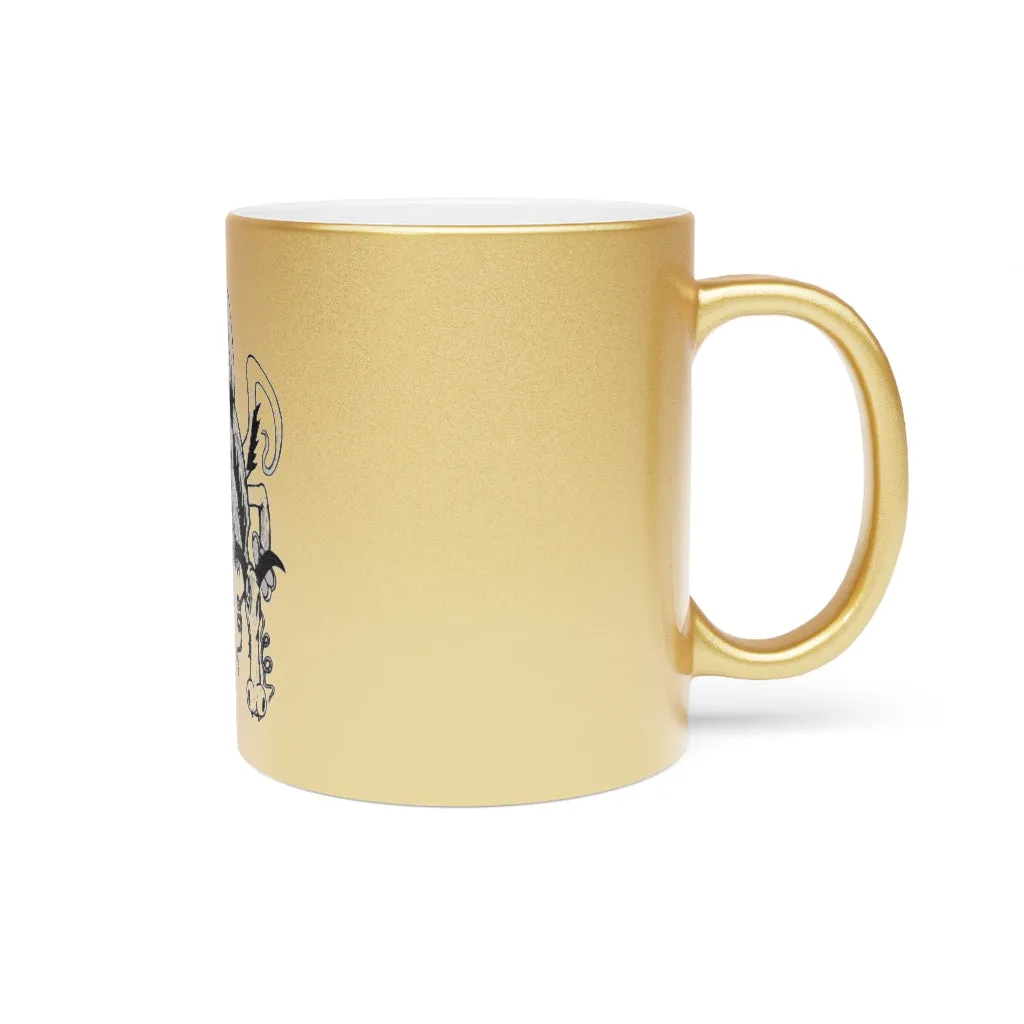 Dragon Metallic Mug (Silver / Gold)