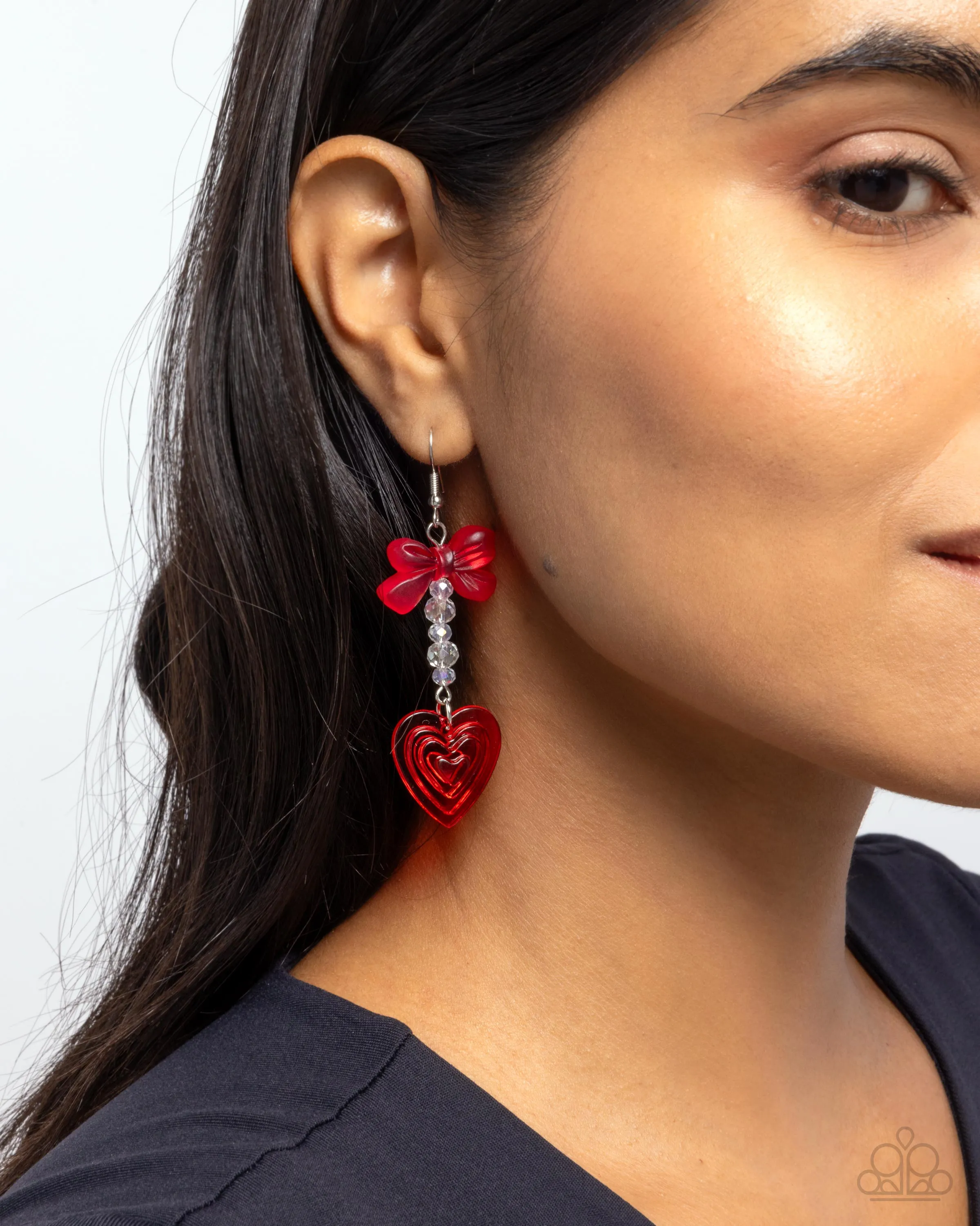 Feminine Freefall - Red Earrings