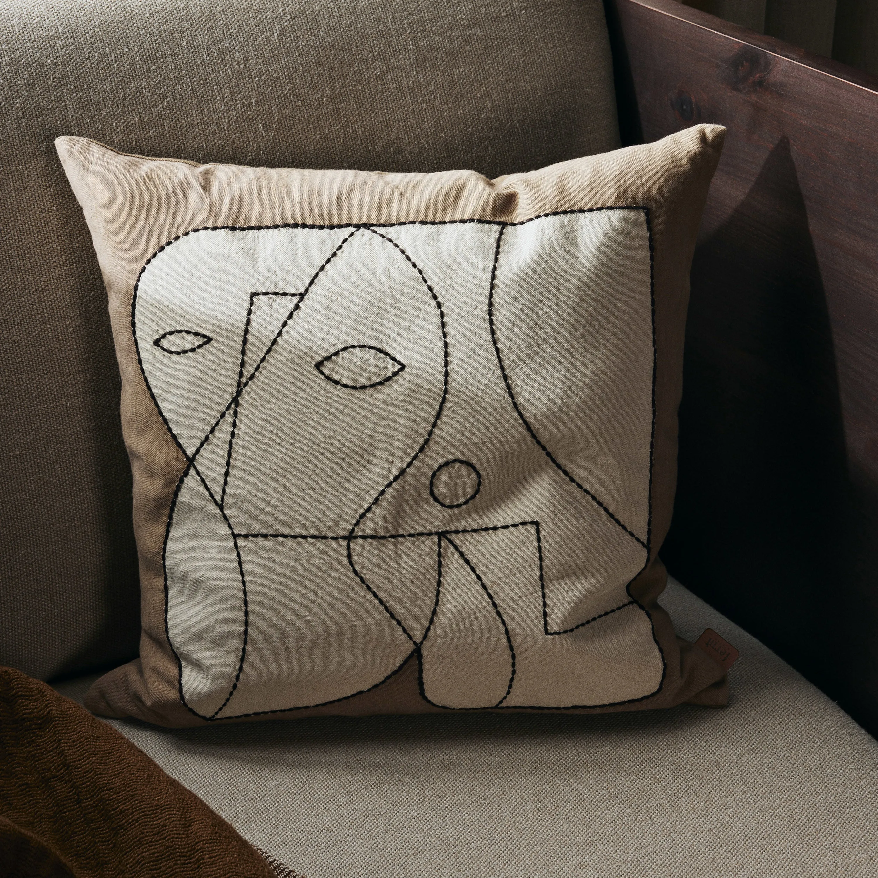 Figure Throw Pillow