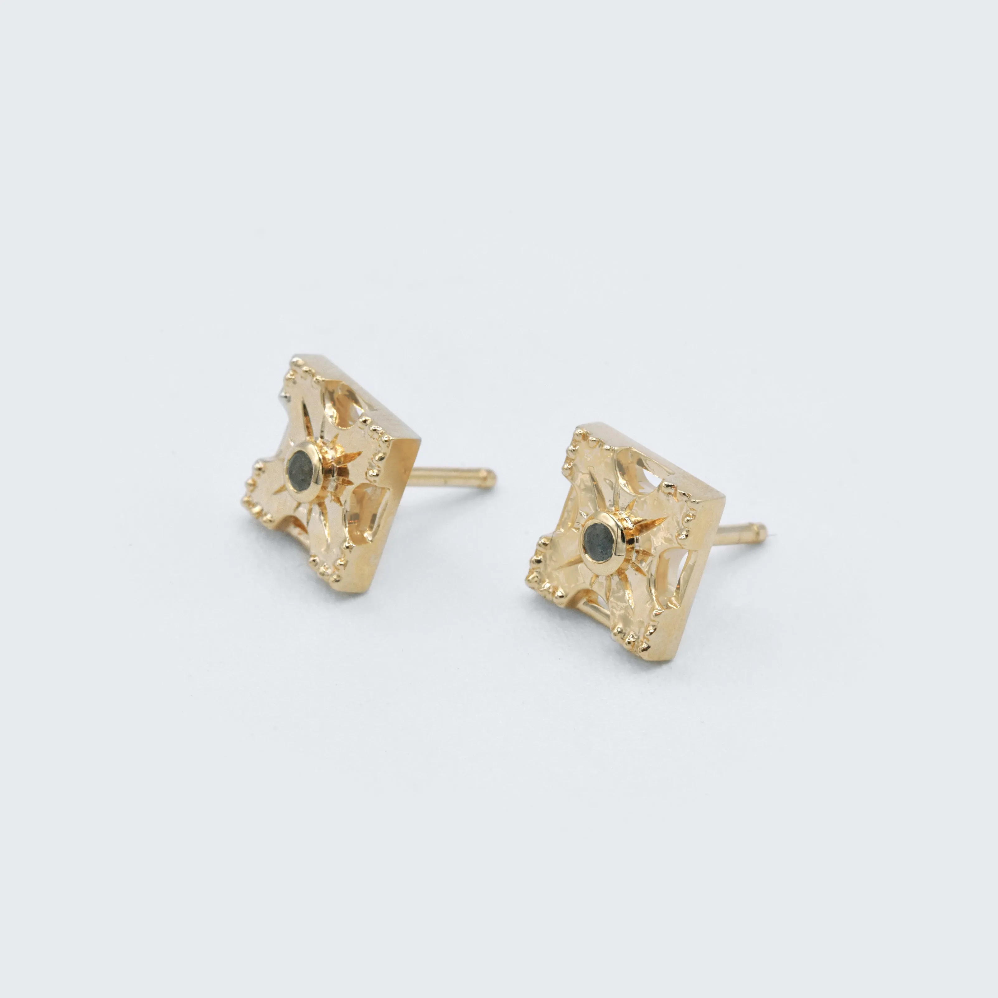 Harmony Gemstone Stud Earrings - Single Stone