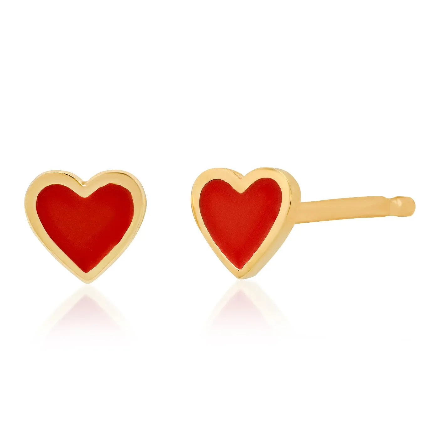 Heart Stud with Enamel