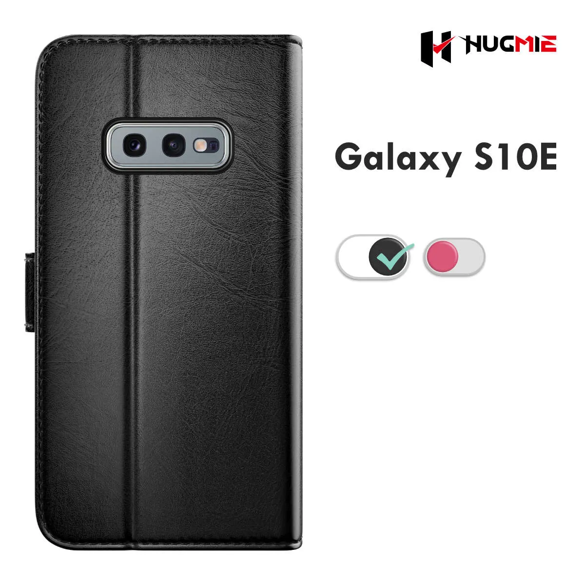 Hugmie® Classic Series Samsung Galaxy S10e Leather Folio Case