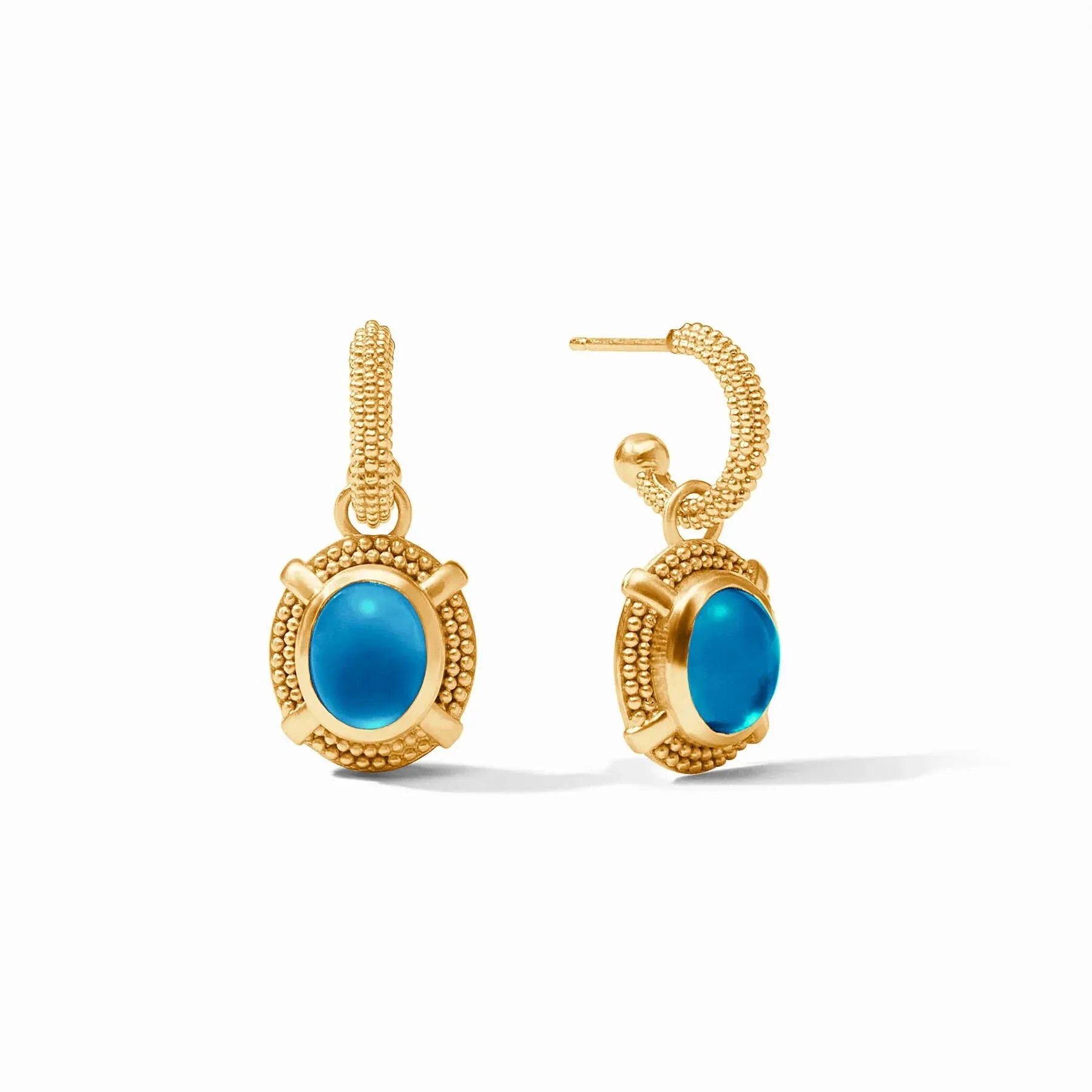 Julie Vos Cabochon Hoop & Charm Earring