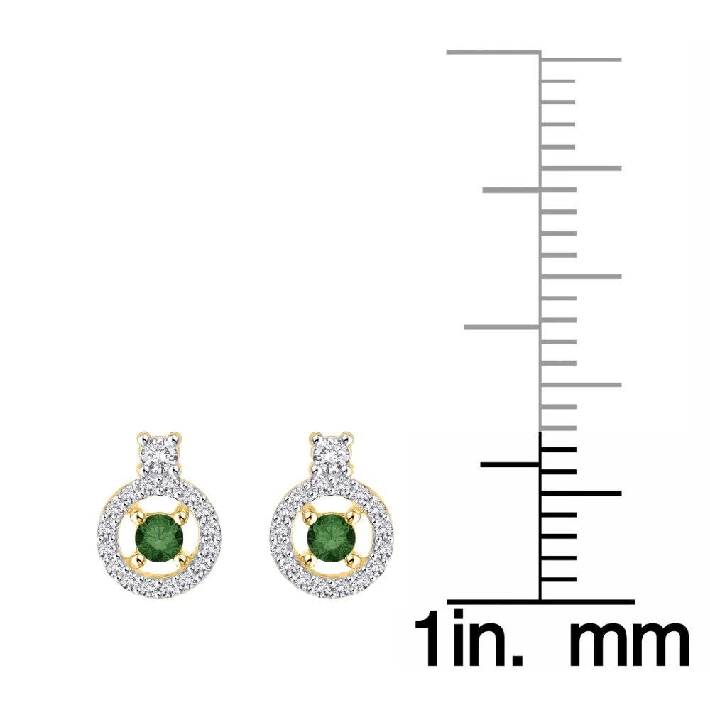 KATARINA 1/2 cttw Diamond Halo Earrings