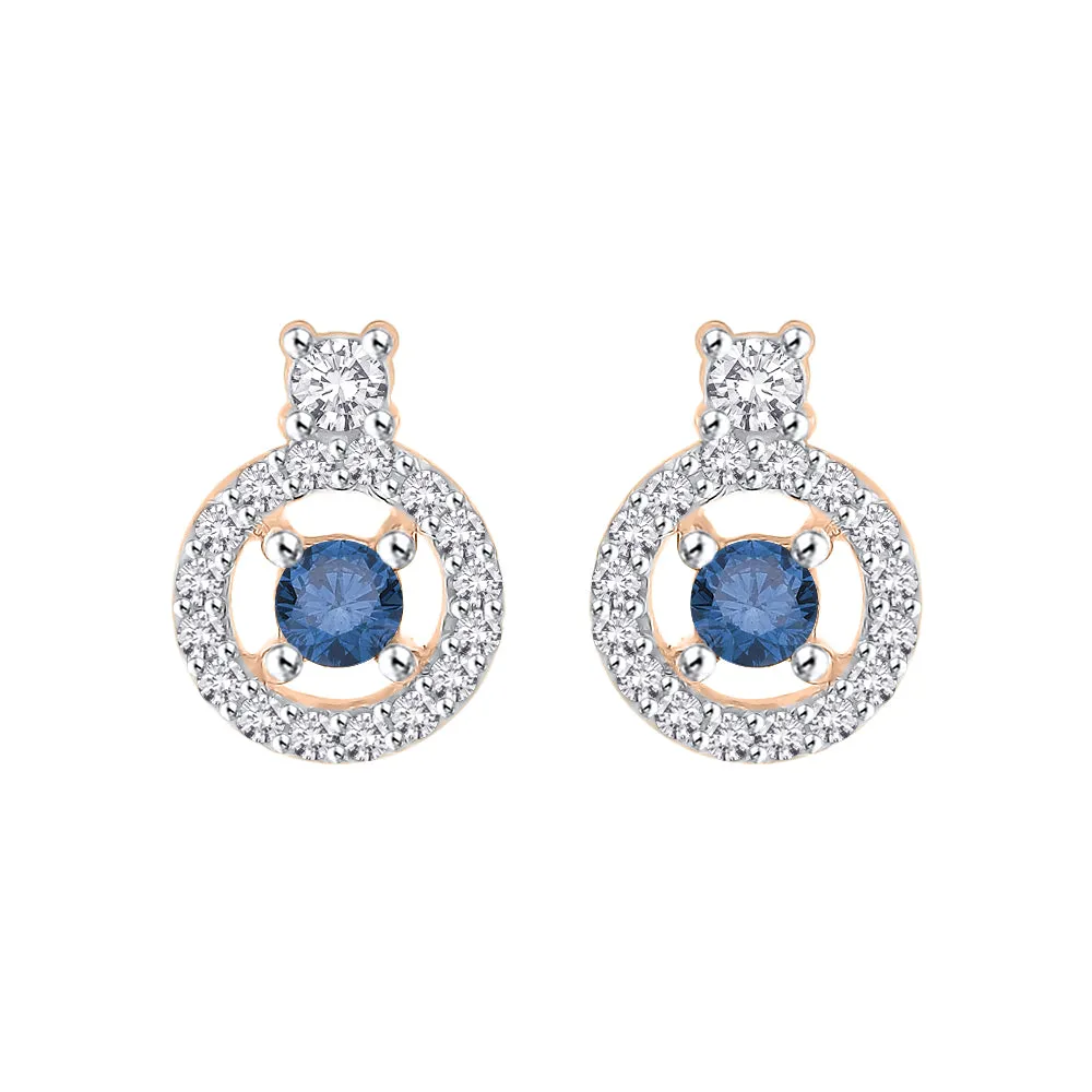 KATARINA 1/2 cttw Diamond Halo Earrings