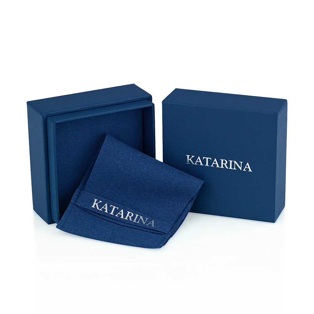 KATARINA 1/2 cttw Diamond Halo Earrings