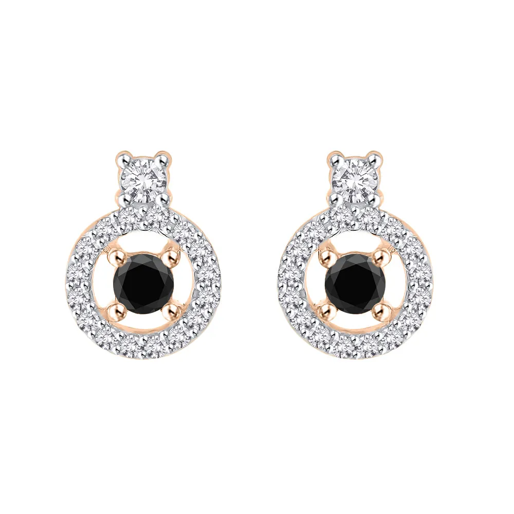 KATARINA 1/2 cttw Diamond Halo Earrings