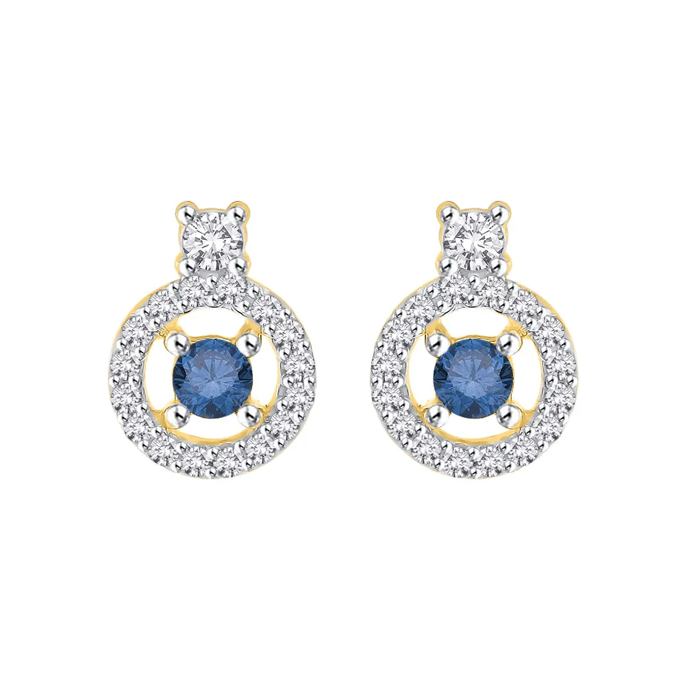 KATARINA 1/2 cttw Diamond Halo Earrings