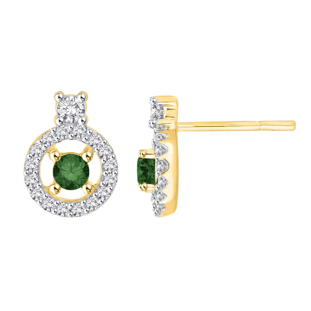 KATARINA 1/2 cttw Diamond Halo Earrings