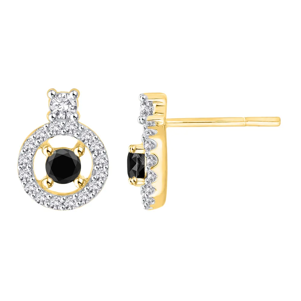 KATARINA 1/2 cttw Diamond Halo Earrings