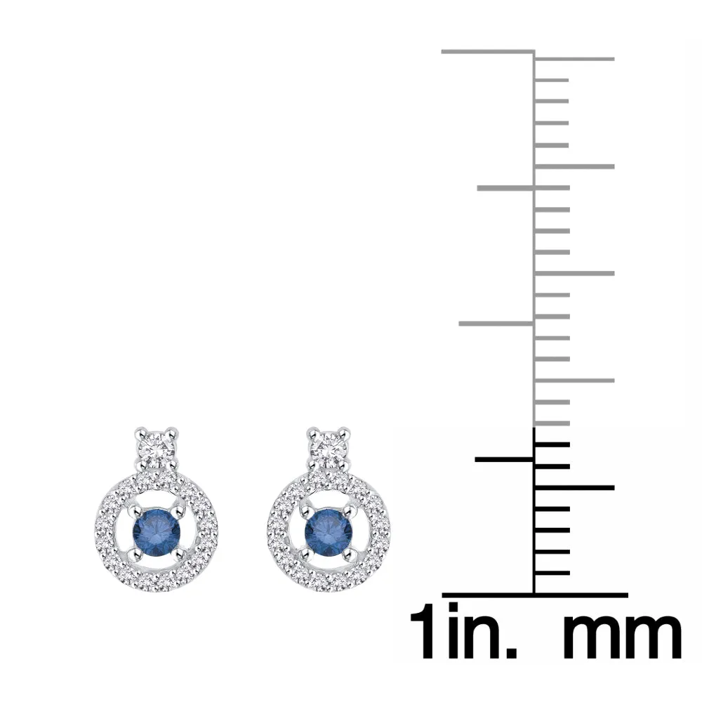 KATARINA 1/2 cttw Diamond Halo Earrings