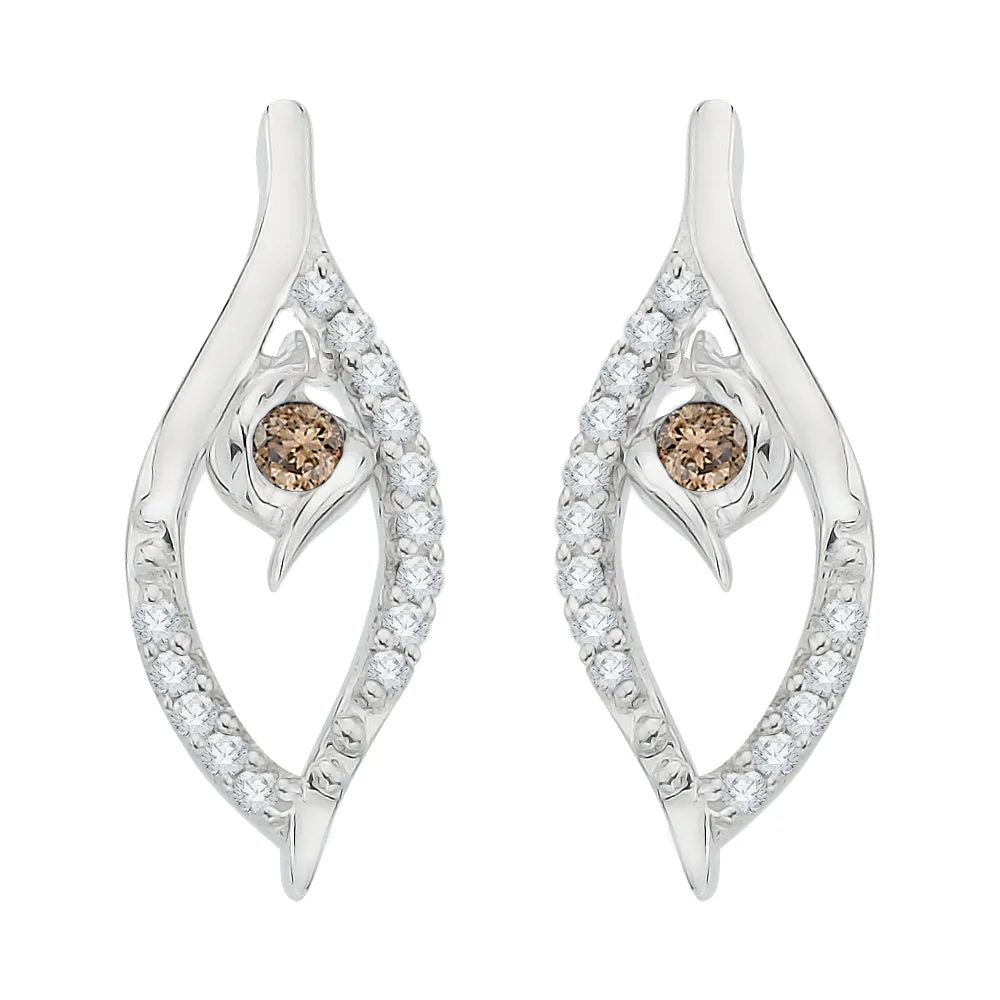 KATARINA Center Diamond Fashion Earrings (1/6 cttw GH, I2/I3)