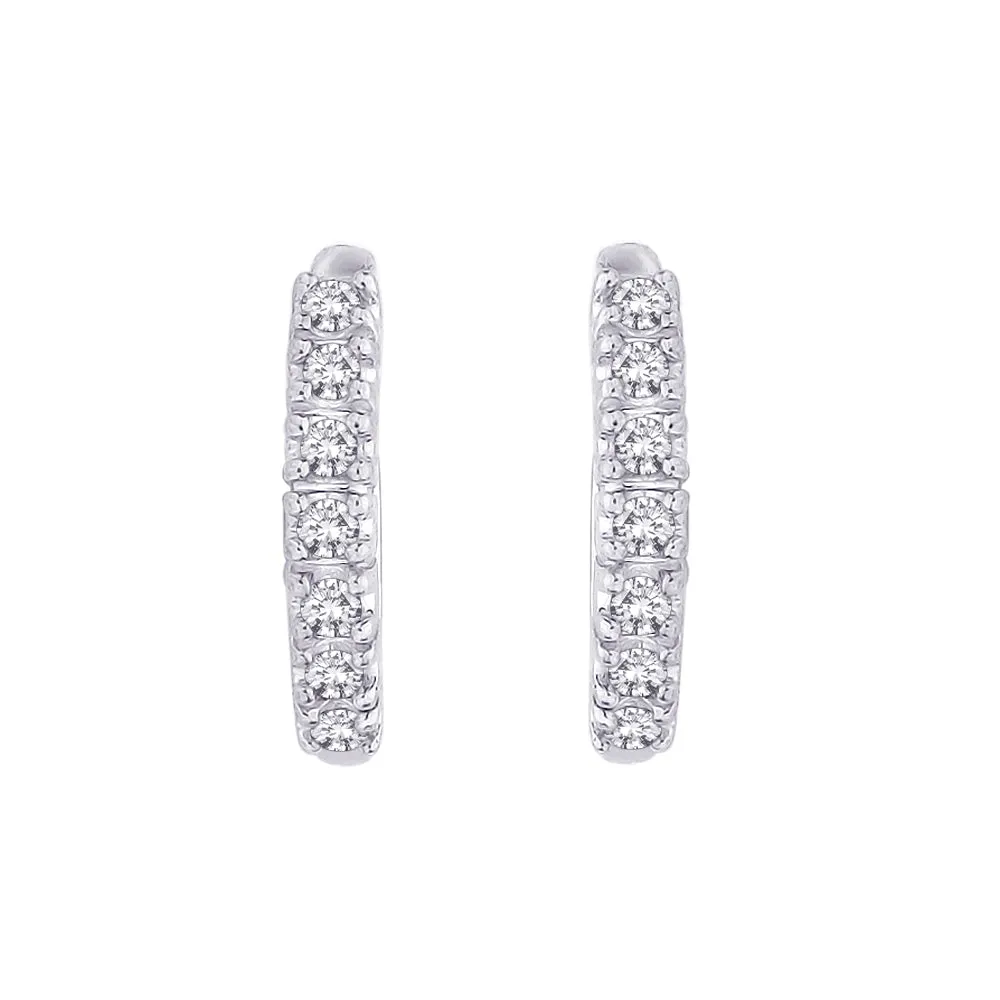 KATARINA Diamond Huggie Earrings (1/4 cttw GH, I2/I3)