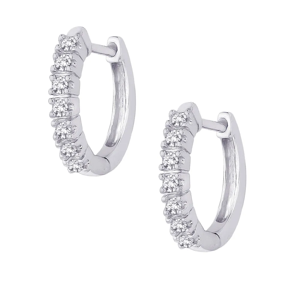 KATARINA Diamond Huggie Earrings (1/4 cttw GH, I2/I3)