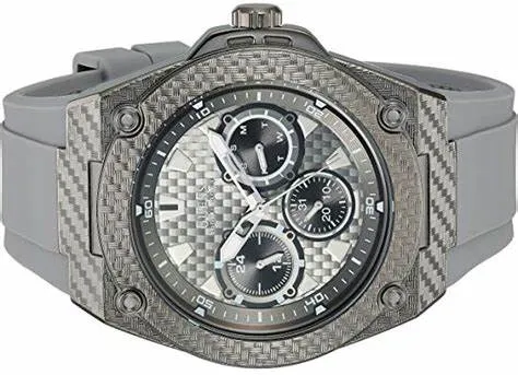 Mens Silver Gray Guess Watch W1048G1 Quartz Analog Sports Reloj para Hombre