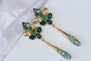 MINT CHANDELIER EARRINGS