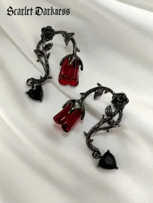 Miss Danger 's Thorn Rose Earrings