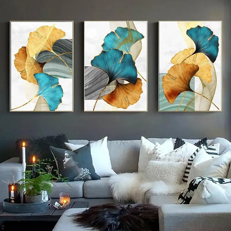 Modern Abstract Art Canvas Prints - 3 Pcs Set (60x80cm)