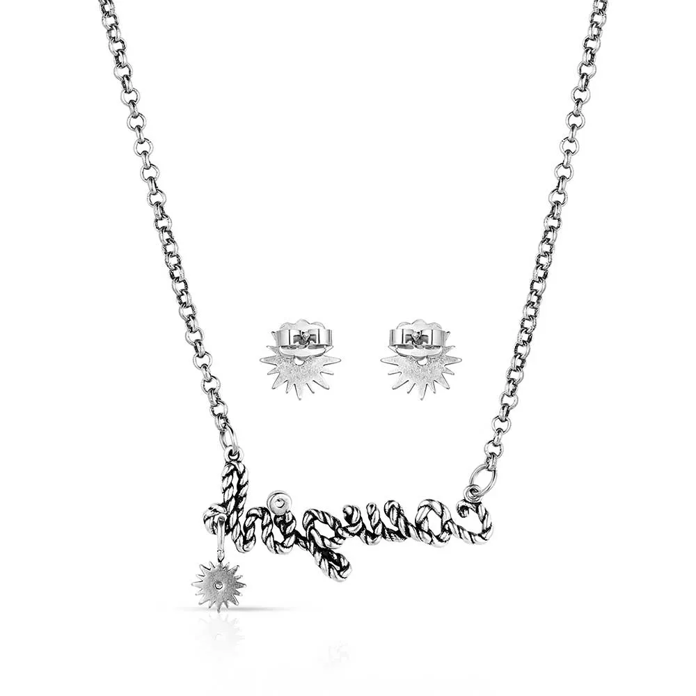 Montana Silversmiths "For the Cowgirl" Necklace & Earring Set