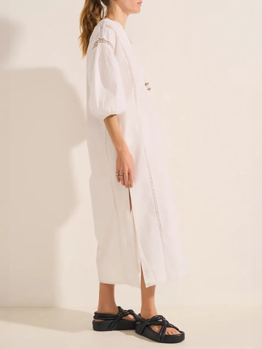 Nephele Dress in White