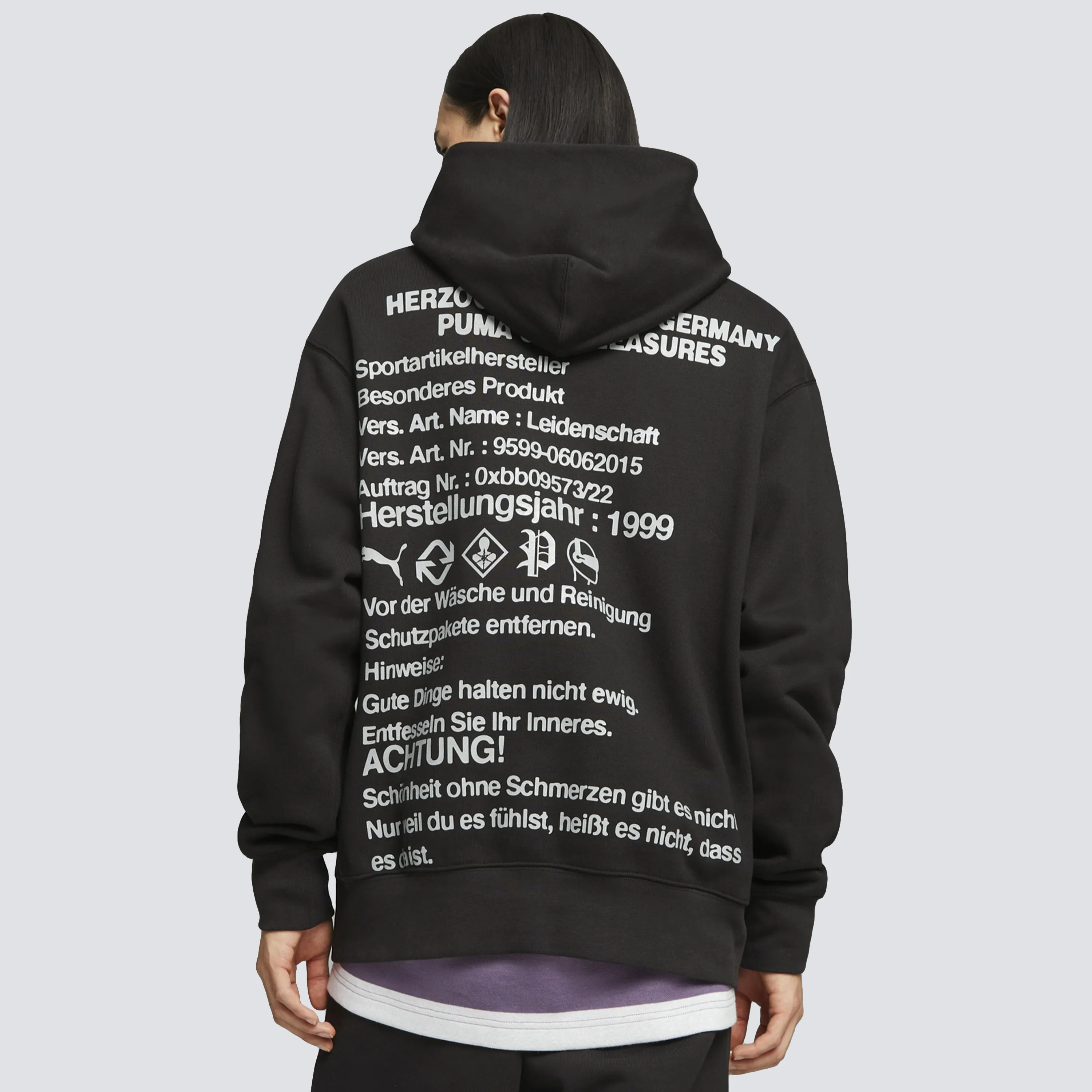 PUMA X PLEASURES GRAPHIC HOODIE