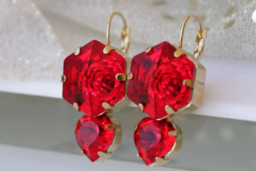 RED HEART EARRINGS