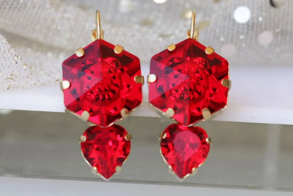 RED HEART EARRINGS