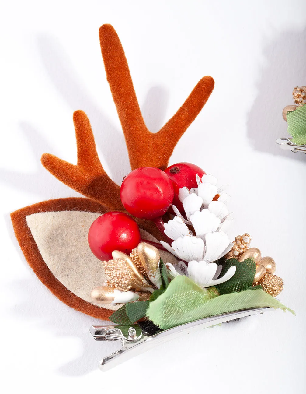 Reindeer Wreath Clips