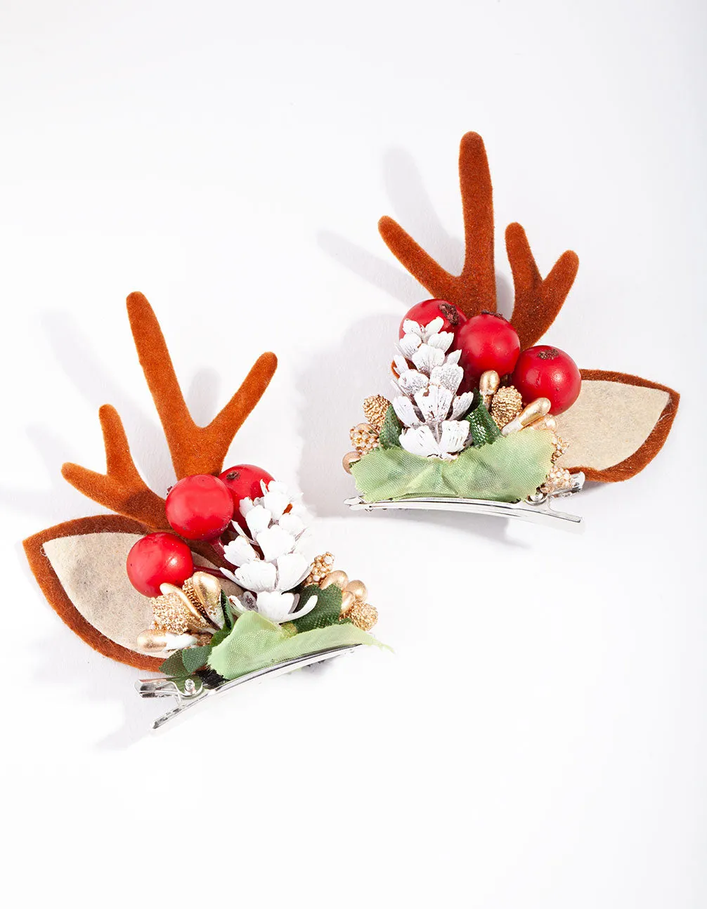 Reindeer Wreath Clips