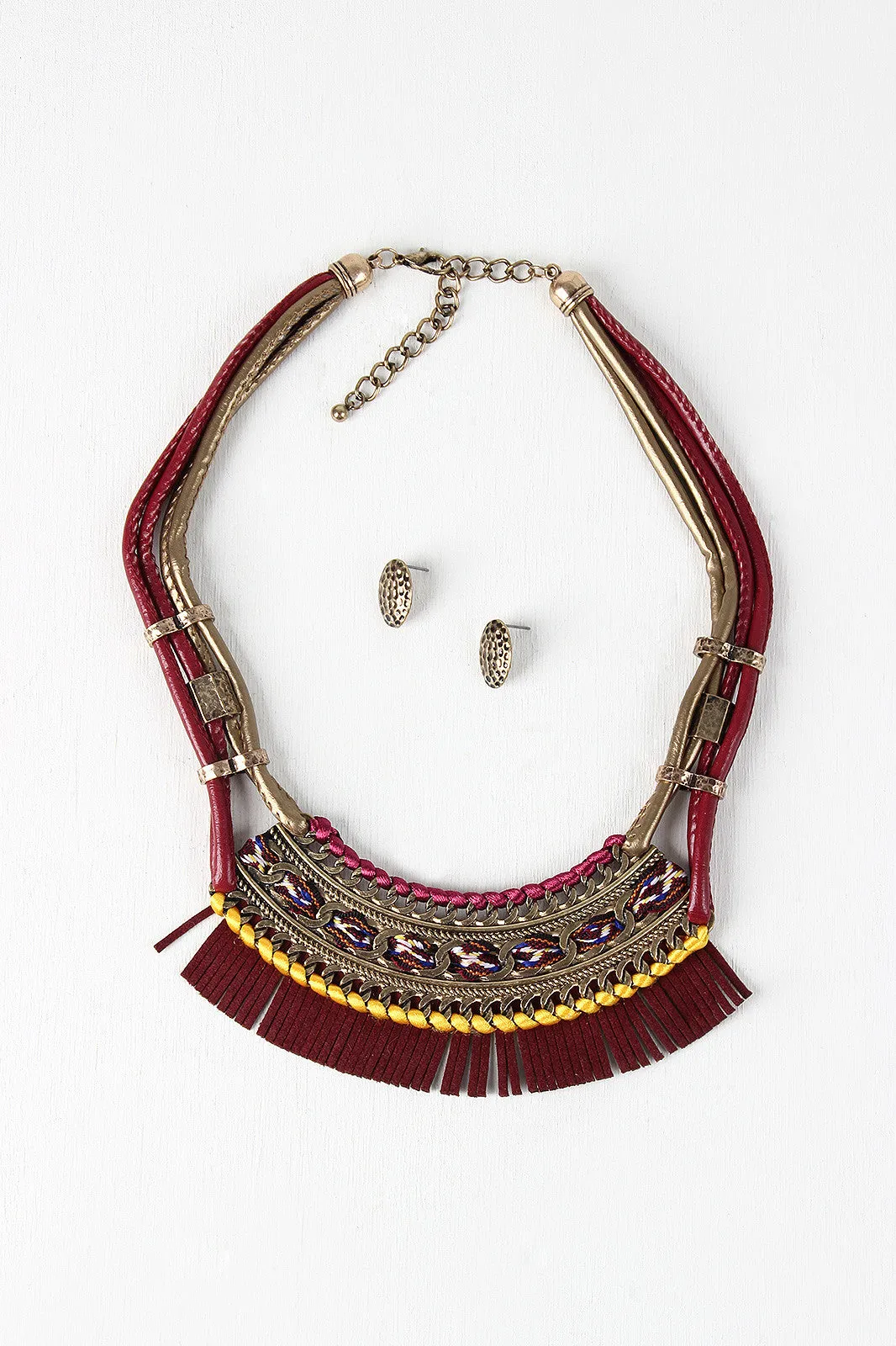 River Tribe Woven Plate Necklace